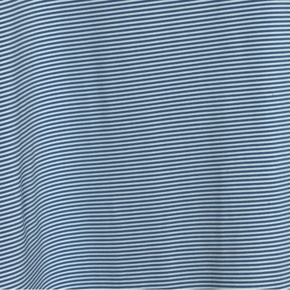 Stitch men's golf polo, XL, blue/white stripe , small logo on front - Picture 2 of 11